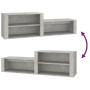 Concrete gray plywood shoe rack furniture 150x35x45 cm by vidaXL, Shoe racks and shoe organizers - Ref: Foro24-816916, Price:...