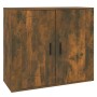 Smoked oak plywood sideboard 80x33x70 cm by vidaXL, Sideboards - Ref: Foro24-816565, Price: 88,86 €, Discount: %