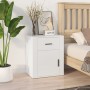 Mesita de noche madera contrachapada blanco 50x36x60 cm de vidaXL, Mesitas de noche - Ref: Foro24-816720, Precio: 55,96 €, De...