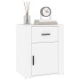 White plywood nightstand 50x36x60 cm by vidaXL, Nightstands - Ref: Foro24-816720, Price: 40,76 €, Discount: %