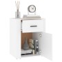 White plywood nightstand 50x36x60 cm by vidaXL, Nightstands - Ref: Foro24-816720, Price: 40,76 €, Discount: %