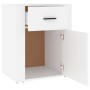 White plywood nightstand 50x36x60 cm by vidaXL, Nightstands - Ref: Foro24-816720, Price: 40,76 €, Discount: %