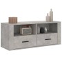 Concrete gray plywood TV cabinet 100x35x40 cm by vidaXL, TV Furniture - Ref: Foro24-816812, Price: 71,60 €, Discount: %