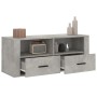 Concrete gray plywood TV cabinet 100x35x40 cm by vidaXL, TV Furniture - Ref: Foro24-816812, Price: 71,60 €, Discount: %