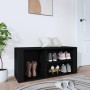 Mueble zapatero madera contrachapada negro 100x35x45 cm de vidaXL, Zapateros y organizadores de calzado - Ref: Foro24-816921,...