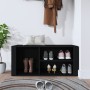 Mueble zapatero madera contrachapada negro 100x35x45 cm de vidaXL, Zapateros y organizadores de calzado - Ref: Foro24-816921,...