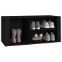 Schwarzer Schuhschrank aus Sperrholz, 100 x 35 x 45 cm von vidaXL, Schuhregale und Schuhorganisatoren - Ref: Foro24-816921, P...