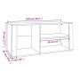 Schwarzer Schuhschrank aus Sperrholz, 100 x 35 x 45 cm von vidaXL, Schuhregale und Schuhorganisatoren - Ref: Foro24-816921, P...