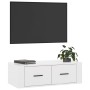 Wall-mounted TV stand in glossy white wood, 80x36x25 cm by vidaXL, TV Furniture - Ref: Foro24-816834, Price: 41,14 €, Discoun...