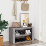 Mueble zapatero madera contrachapada gris Sonoma 75x35x45 cm de vidaXL, Zapateros y organizadores de calzado - Ref: Foro24-81...