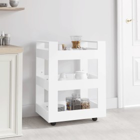 Carrito de cocina madera contrachapada blanco 60x45x80 cm de vidaXL, Carros de cocina y comedor - Ref: Foro24-816816, Precio:...