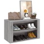 Mueble zapatero madera contrachapada gris Sonoma 75x35x45 cm de vidaXL, Zapateros y organizadores de calzado - Ref: Foro24-81...