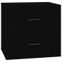 Black bedside table 50x39x47 cm by vidaXL, Lockers and storage cabinets - Ref: Foro24-816705, Price: 56,16 €, Discount: %