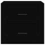 Black bedside table 50x39x47 cm by vidaXL, Lockers and storage cabinets - Ref: Foro24-816705, Price: 56,16 €, Discount: %