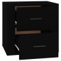 Black bedside table 50x39x47 cm by vidaXL, Lockers and storage cabinets - Ref: Foro24-816705, Price: 56,16 €, Discount: %