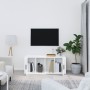 Mueble de TV madera contrachapada blanco brillo 100x35x40 cm de vidaXL, Muebles TV - Ref: Foro24-816802, Precio: 62,04 €, Des...