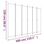 Divider screen with 6 anthracite gray fabric panels 300x220 cm by vidaXL, Room dividers - Ref: Foro24-350208, Price: 56,62 €,...