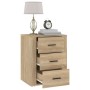 Sonoma oak plywood nightstand 50x36x60 cm by vidaXL, Nightstands - Ref: Foro24-816715, Price: 64,99 €, Discount: %