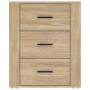 Sonoma oak plywood nightstand 50x36x60 cm by vidaXL, Nightstands - Ref: Foro24-816715, Price: 64,99 €, Discount: %