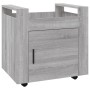 Carrito de escritorio contrachapada gris Sonoma 60x45x60 cm de vidaXL, Carros e islas - Ref: Foro24-816614, Precio: 56,80 €, ...