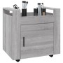 Carrito de escritorio contrachapada gris Sonoma 60x45x60 cm de vidaXL, Carros e islas - Ref: Foro24-816614, Precio: 56,80 €, ...