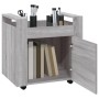 Carrito de escritorio contrachapada gris Sonoma 60x45x60 cm de vidaXL, Carros e islas - Ref: Foro24-816614, Precio: 56,80 €, ...