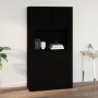 Armario de pared madera contrachapada negro 80x33x80 cm de vidaXL, Aparadores - Ref: Foro24-816585, Precio: 91,19 €, Descuent...