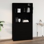 Armario de pared madera contrachapada negro 80x33x80 cm de vidaXL, Aparadores - Ref: Foro24-816585, Precio: 91,19 €, Descuent...