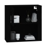 Armario de pared madera contrachapada negro 80x33x80 cm de vidaXL, Aparadores - Ref: Foro24-816585, Precio: 91,19 €, Descuent...