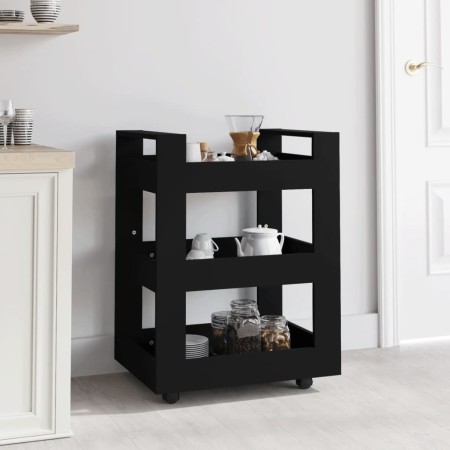 Plywood black kitchen cart 60x45x80 cm by vidaXL, Kitchen and dining carts - Ref: Foro24-816817, Price: 58,88 €, Discount: %