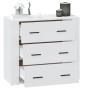 White plywood sideboard 80x33x70 cm by vidaXL, Sideboards - Ref: Foro24-816576, Price: 105,62 €, Discount: %