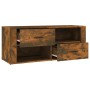 TV-Schrank aus geräuchertem Eichensperrholz, 100 x 35 x 40 cm von vidaXL, TV-Möbel - Ref: Foro24-823104, Preis: 81,99 €, Raba...