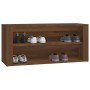 Mueble zapatero madera contrachapada marrón roble 100x35x45 cm de vidaXL, Zapateros y organizadores de calzado - Ref: Foro24-...