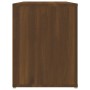 Schuhschrank aus braunem Eichensperrholz, 100 x 35 x 45 cm von vidaXL, Schuhregale und Schuhorganisatoren - Ref: Foro24-81691...