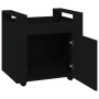 Desktop cart made of black plywood, measuring 60x45x60 cm. by vidaXL, Cars and islands - Ref: Foro24-816609, Price: 57,23 €, ...