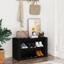 Black plywood shoe cabinet 75x35x45 cm by vidaXL, Shoe racks and shoe organizers - Ref: Foro24-816897, Price: 45,99 €, Discou...