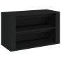 Black plywood shoe cabinet 75x35x45 cm by vidaXL, Shoe racks and shoe organizers - Ref: Foro24-816897, Price: 45,99 €, Discou...