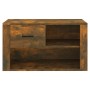 Mueble zapatero madera contrachapada roble ahumado 80x35x45 cm de vidaXL, Zapateros y organizadores de calzado - Ref: Foro24-...