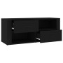 Mueble para TV madera contrachapada negra 100x35x40 cm de vidaXL, Muebles TV - Ref: Foro24-823100, Precio: 68,93 €, Descuento: %