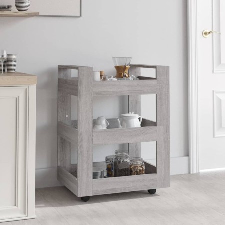 Kitchen cart made of gray Sonoma plywood 60x45x80 cm by vidaXL, Kitchen and dining carts - Ref: Foro24-816822, Price: 61,54 €...