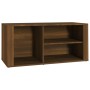 Mueble zapatero madera contrachapada marrón roble 100x35x45 cm de vidaXL, Zapateros y organizadores de calzado - Ref: Foro24-...