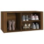 Mueble zapatero madera contrachapada marrón roble 100x35x45 cm de vidaXL, Zapateros y organizadores de calzado - Ref: Foro24-...