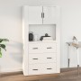 Armario pared madera contrachapada blanco brillo 80x33x80 cm de vidaXL, Aparadores - Ref: Foro24-816586, Precio: 80,91 €, Des...