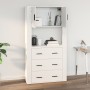 Armario pared madera contrachapada blanco brillo 80x33x80 cm de vidaXL, Aparadores - Ref: Foro24-816586, Precio: 80,91 €, Des...