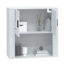 Armario pared madera contrachapada blanco brillo 80x33x80 cm de vidaXL, Aparadores - Ref: Foro24-816586, Precio: 80,91 €, Des...