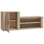 Shoe cabinet made of Sonoma oak plywood wood 130x35x54 cm by vidaXL, Shoe racks and shoe organizers - Ref: Foro24-816747, Pri...