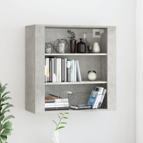 Concrete gray plywood wall cabinet 80x33x80 cm by vidaXL, Sideboards - Ref: Foro24-816596, Price: 69,99 €, Discount: %