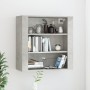 Armario de pared madera contrachapada gris hormigón 80x33x80 cm de vidaXL, Aparadores - Ref: Foro24-816596, Precio: 69,99 €, ...