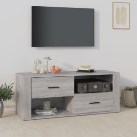 TV stand made of gray Sonoma plywood 100x35x40 cm by vidaXL, TV Furniture - Ref: Foro24-823105, Price: 70,05 €, Discount: %