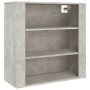 Armario de pared madera contrachapada gris hormigón 80x33x80 cm de vidaXL, Aparadores - Ref: Foro24-816596, Precio: 69,99 €, ...